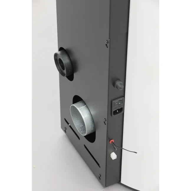 Poêle à Granulés Etanche - EMAFLAM ALBA Blanc - 11.4 kW