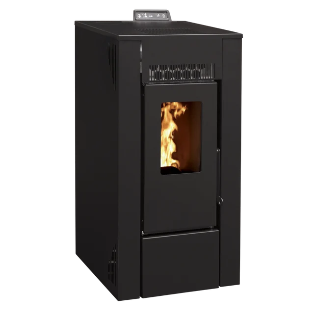 Poêle à Granulés Etanche - EMAFLAM DALA Noir - 7,92 kW
