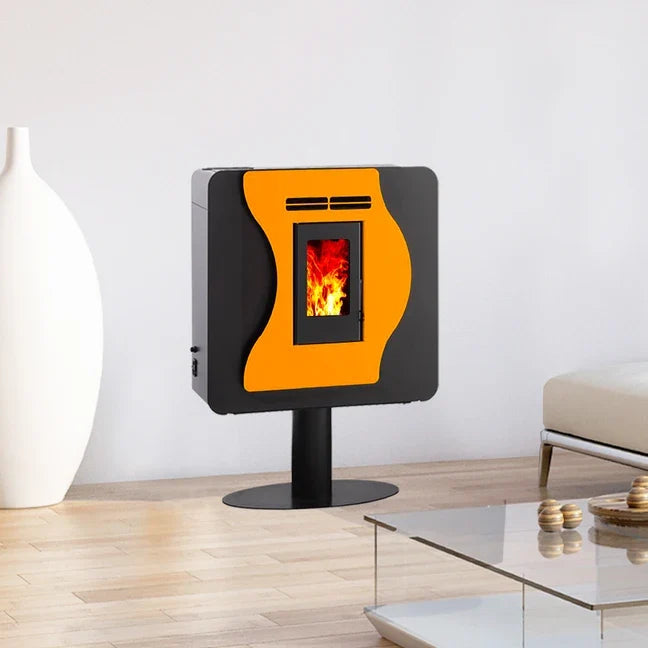 Poêle à Granulés Etanche EMAFLAM LUNA JAUNE 5.6 kW