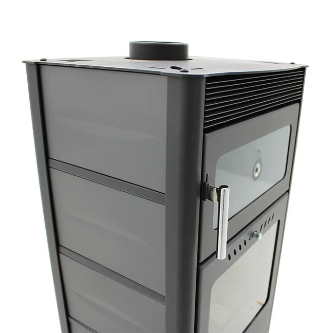 Poêle à bois avec four MODERNA Horno Luxe 7.78kW Gris